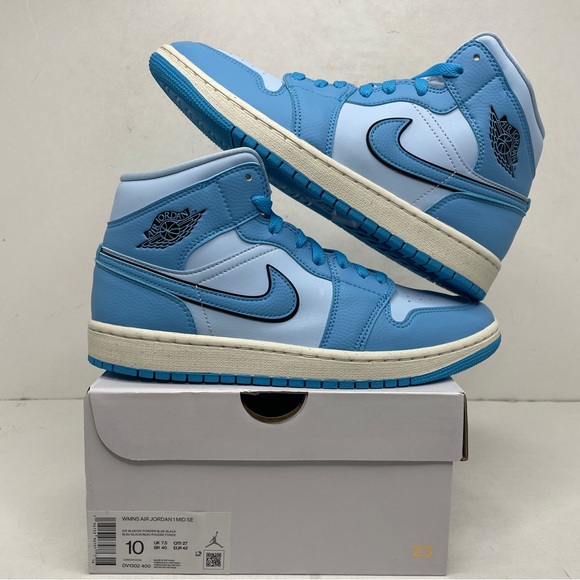 nike air jordan 1 retro mid ice blue